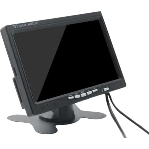 Mini TV 7 Inch HD Monitor 800X480 Portable Car LCD Screens on DVD/CMMB Two Input for Passenger Cars Trucks