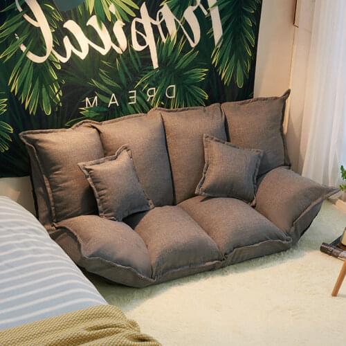 Japanese-style Multi-function Lazy Sofa Simple Folding Single Sofa Bed Small Family Double Tatami Net Recliner Bedroom Sofa