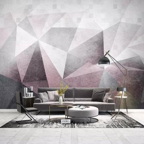 Milofi custom wallpaper mural Nordic abstract lines geometric modern minimalist bedroom living room wall decoration wallpaper