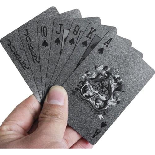 54Pcs/Set Waterproof Pattern Poker Table Game Playing Card Collection Poker Magic Card PET Matte Plastic Poker Playing Game Card
