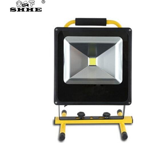 10W Rechargeable Led Flood Lights Spotlight IP65 Portable Work Light Security Emergency Lights With Stand