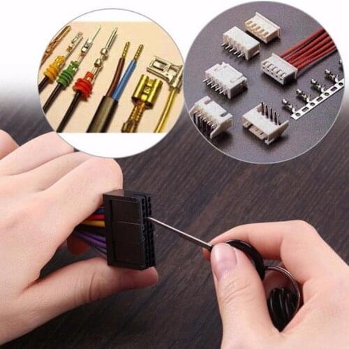 Harness Terminal Ejector Line Maintenance Kit Stainless Steel Single Needle Double Needle Flat Tip 0.8-6.2mm Car Repair Tool Kit