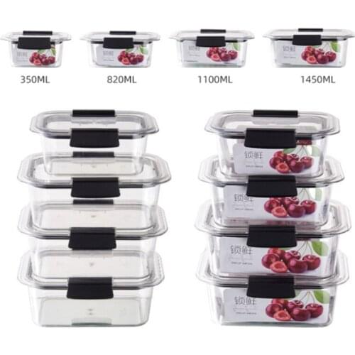 Stackable Fruit Vegetable Fresh-keeping Box Sealed Storage Boxes Refrigerator Organizer Food Containers Kitchen Accessories