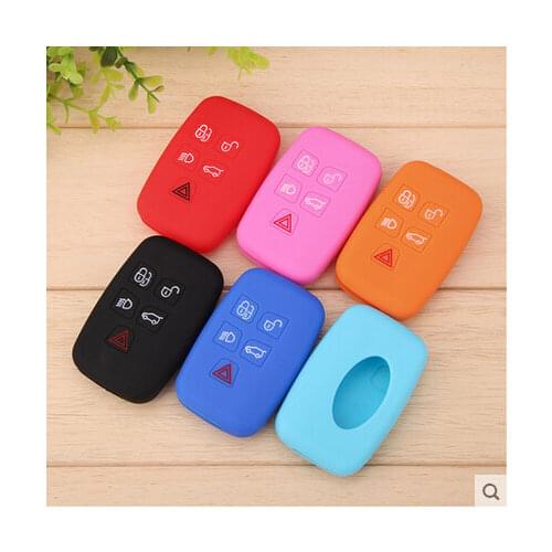 Silicone Car Key Case For Land Rover Food Grade Silicone Key Cover For Land Rover Range Rover Discovery Evoque Car Sticker Case