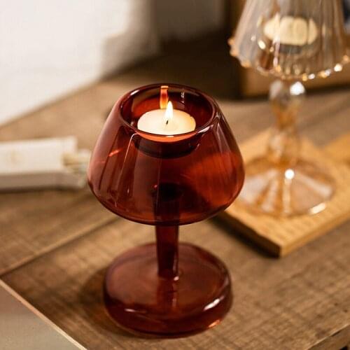Glass Candle Holder for Home Decoration Decorative Nordic Candle Holder Wedding Decor