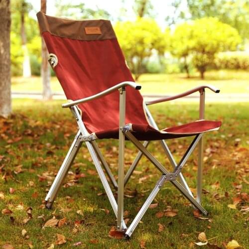Ultra light large size Aluminum Alloy outdoor folding chair fishing recreational chair household portable chair have 2colors