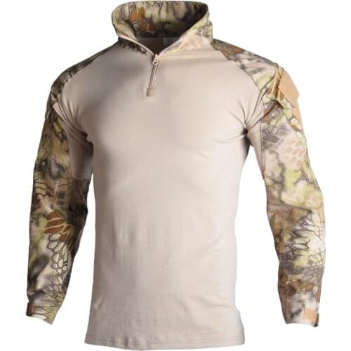 Tactical Combat T-Shirt Military Uniform Us Army Clothing Tatico Tops Airsoft Multicam Camouflage Hunting Fishing Clothe