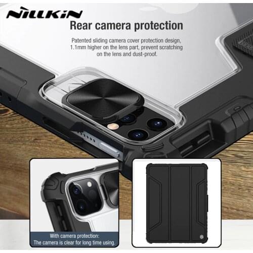 Nillkin for Apple iPad Air 10.9 2020 Air 4 Pro 12.9 2020 Pro11 2020 10.2 Case Bumper Flip Leather Case Back Cover