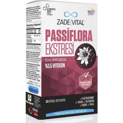 30 Capsul Passiflora Incarnata Extract relax herbal relaxation sleep Supplement Food nerve stress adaptation prebiotic ingredie