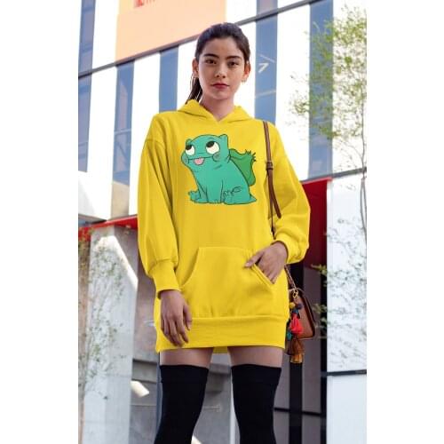 Angemiel Wear Balbazar Pokemon Yellow Dress Sweatshirt Tunik