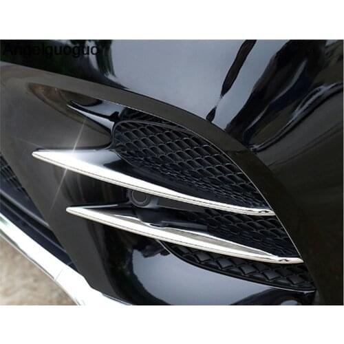 Car-styling ABS Chrome Air intake grille Strips Trim Car Accessories For Mercedes Benz GLC Class GLC260 GLC300 4Pcs/Set