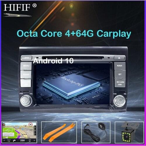 IPS 2 Din Android 10 Car Multimedia player For Fiat/Bravo 2007 2008 2009 2010 2011 2012 DVD Automotivo GPS Radio 2 GB RAM DSP