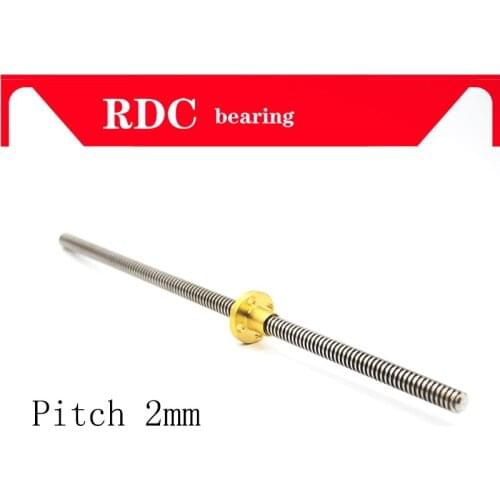 Free shipping 3D Printer &CNC THSL-500-8D Length 300mm T-type Stepper Motor Trapezoidal Lead Screw 8MM Thread 8mm T8