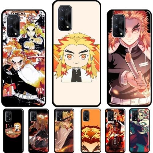 Kyojuro Rengoku Kimetsu no Yaiba For OnePlus 9 Pro 8T 7T Nord Case For OPPO Realme GT Neo Q3 6 7 8 Pro 7i C21 C11 C3 Cover