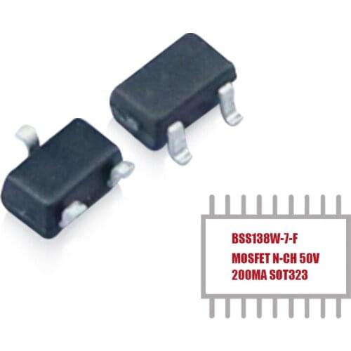 Discrete Semiconductor Products 1 PCS BSS138W-7-F N-Channel 50 V 200mA (Ta) 200mW (Ta) Surface Mount SOT-323 in Stock