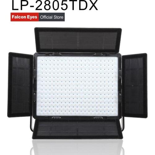 Falconeyes LED Professional Studio Panel Lamp 140W Bi-color Light For Video dc Fotografia Lighting With DMX-512 LP-2805TDX