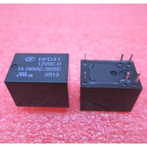 HOT NEW relay HFD41-12VDC-H HFD41 12VDC-H HFD41-12VDCH HFD4112VDCH HFD41-12VDC 12VDC DC12V 12V DIP6 10PCS/LOT