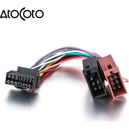 ISO Standard Plug Wiring Harness for Sony CDX MEX DSX WX Car CD Radio Audio Stereo Connector Wire Adapter Cable