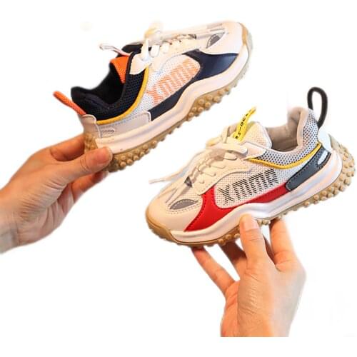 Children Size Girls Boys Sports Shoes 2021 Sneakers Kids Shoes Antislip Soft Bottom Baby Sneaker Casual Flat Sneakers Shoes