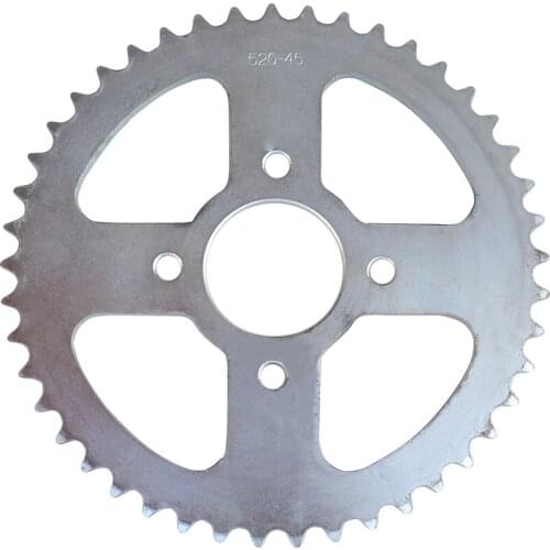 Motorcycle parts Chain 520 45tooth 45T 58mm Rear Sprocket For Go-kart ATV Bike