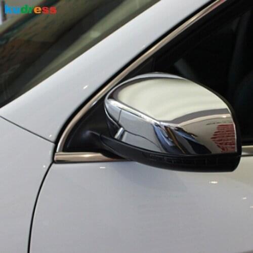For Jeep Cherokee 2014 2015 2016 ABS Chrome Car Rearview Mirror Cover Trim Rear View Mirrors Covers Trims Sticker Accessories