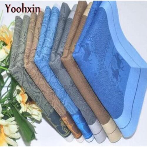 5PCS/pack 48cm Modern cotton men handkerchief Square male Business Chest suit Towel pocket scarf handkerchiefs hand towel gift