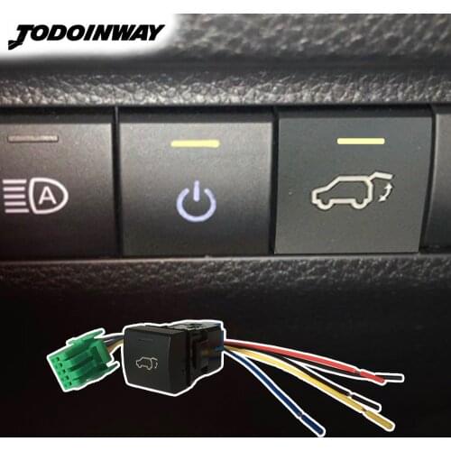 Car Tail Door Open Switch Rear Trunk LED Light Control Button Accessories For Toyota Camry 2018 For Avalon Rav4 2019 2020