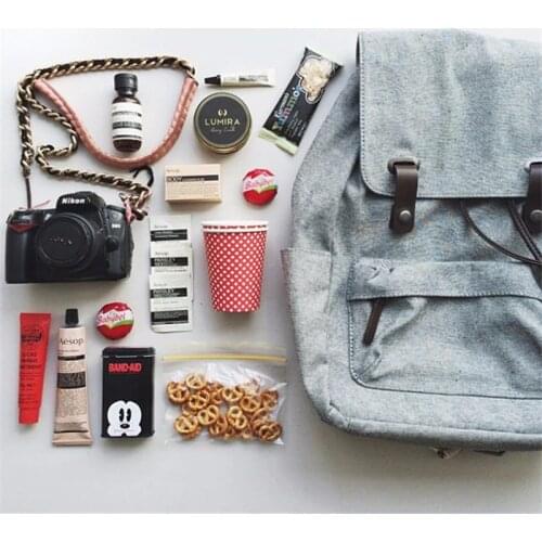 For Everlane the twill snap backpack shoulder travel canvas backpack bag 15 inch laptop bag kanken backpack