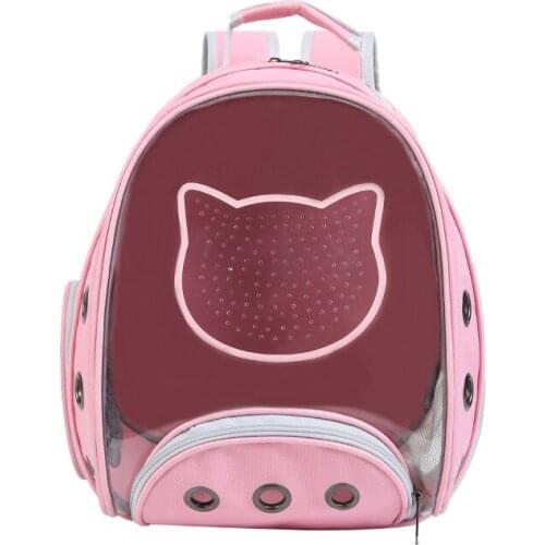 Pet Cat Carrier Backpack Cat Travel Outdoor Shoulder Bag Breathable Transparent Space For Small Dogs Cat Pet Supplies