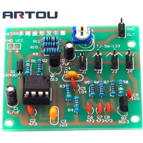 Sine Triangle Square Wave NE555 Multi-Channel Waveform Generator Module DIY Kits