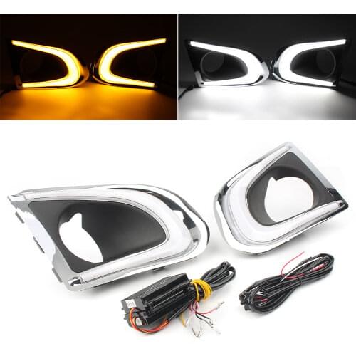 LED Daytime Running Light Lamp For Chevy Chevrolet Trax DRL 2013 2014 2015 Turn Signal