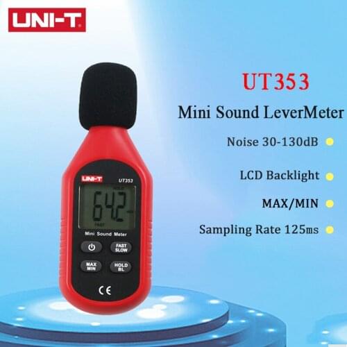 UNI-T UNI T UT353 Noise Measuring Instrument db Meter Mini Audio Sound Level Meter Decibel Monitor