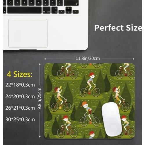Vintage Cycling Mouse Pad DIY Print Vintage Illustration Cycling Bike Race Eroica Angela Sbandelli