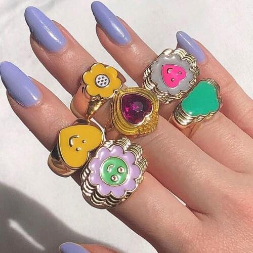 Wgoud Women's Gold Rings