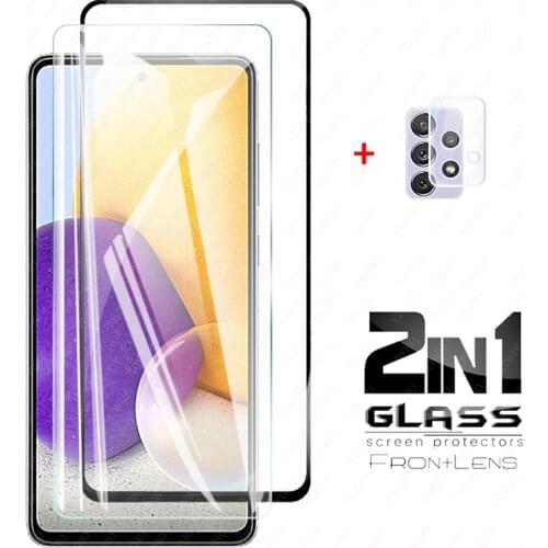 Tempered Glass for Samsung Galaxy A52 A72 A42 A32 5g A12 Camera Screen Protector Glass on Samsun A 72 52 42 32 12 Protector Film