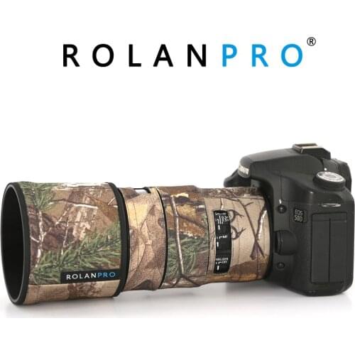 ROLANPRO Camera Lens Coat Camouflage for Canon EF 100mm f2.8L IS USM Lens Protective Sleeve for Canon SLR lens Protection Case