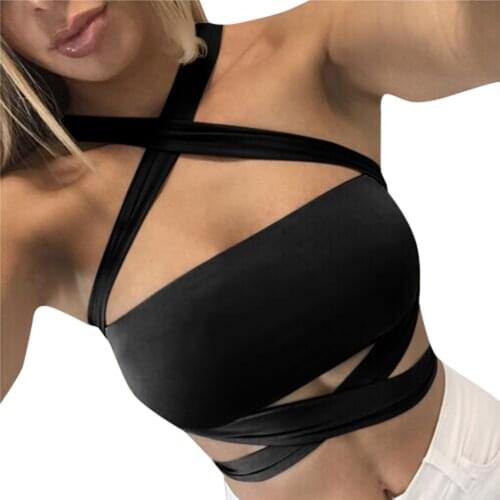 Women Off Shoulder Crop Tops Strapless Tank Tops Sexy Bandage Short Vest Solid Color Pullover Slim Cropped Corset Tube Top New