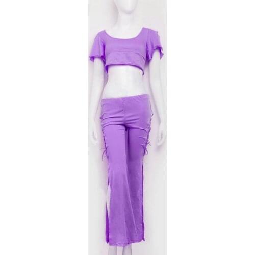 2020 New Women Belly Dance Costumes outfits Fashion belly dance training Clothes Belly Dancing Practice wear dancer top & pants