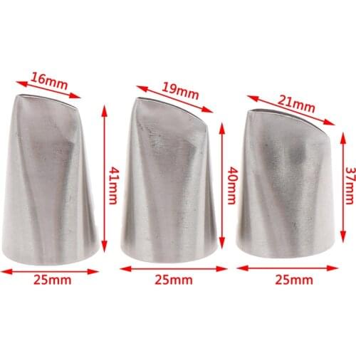 3pcs/set Austin Rose Petals Stainless Steel Icing Piping Nozzles Fondant Cake Decorating Pastry Sets Tools Bakeware Kitchen Tool