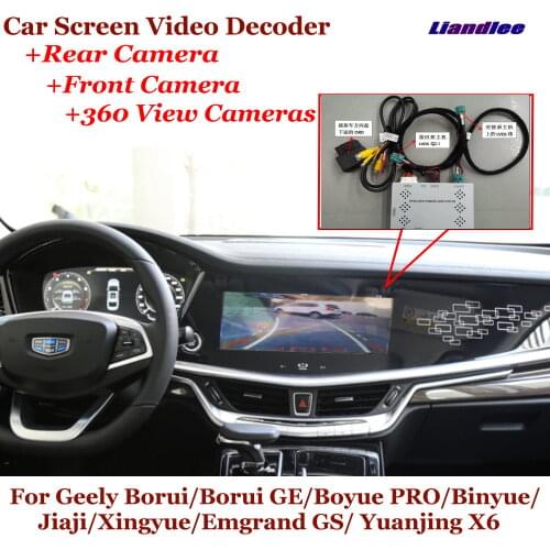 Car DVR Reverse Image Decoder 360 Rear View Front HD Camera For Geely Borui/Borui GE/Boyue PRO/Binyue/Jiaji/Xingyue/Emgrand GS