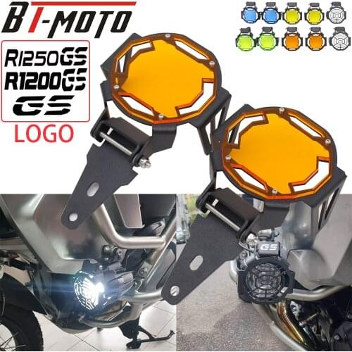 For BMW R1250GS Adventure F850GS R1200GS ADV LC Customizable Laser Engraved LOGO Flipable Fog Light Protector Grille Guard Cover