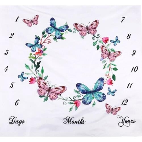 Newborn Baby Photo Blanket Photography Prop Background Monthly Growth Shooting Cloth