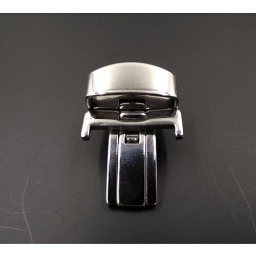 Wholesale 20PCS/lot 16MM 18MM 20MM 22MM electroplating Stainless steel watch buckle for watch strap silver color -0120