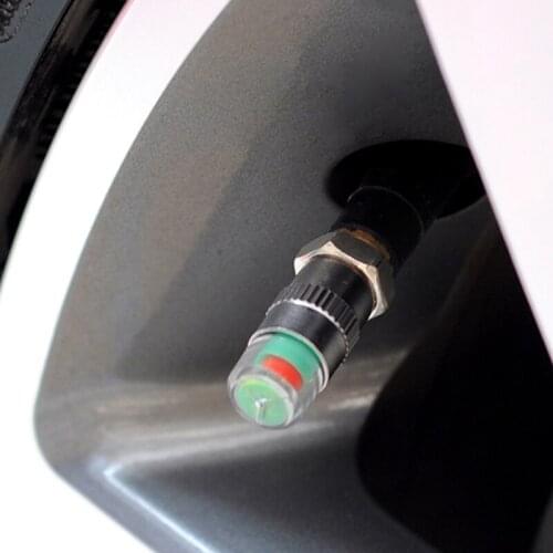 4PCS car auto tire pressure monitor tire gage alert sensor indicator valve caps for Volkswagen POLO Tiguan Passat Golf EOS