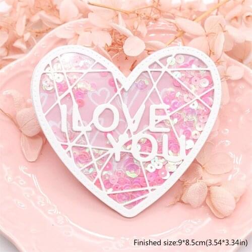 YPP CRAFT Love You Metal Cutting Dies for Scrapbooking/photo album Decorative Embossing Paper Card