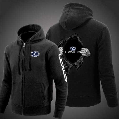 2021 Lexus Logo Mens Solid Color Coat Fashion Spring Outdoor Light Zipper Waterproof Loose Comfortable Jacket Hooded Coat