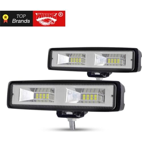 WINING New 6 inch 24W LED Work Light Car Led Light Bar Offroad Motorcycle Fog light Spotlight For Boats ATV UTV SUV Truck