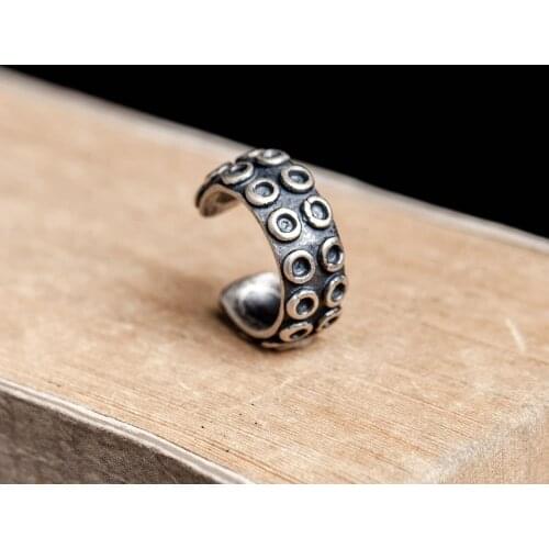 Octopus Tentacles Silver Clip Earrings Women Earrings Vintage Party Wedding Jewelry Gifts for Girls Women Jewelry ear cuff