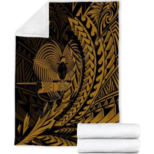 Papua New Guinea Premium Blanket Wings style 3D Printed Wearable Blanket Adults/kids Fleece Blanket Sherpa Blanket