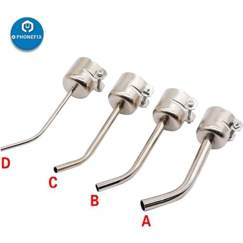 45 Degree Angle Nozzles Sleeve Replacement for 850 852 852D Hot Air Station Heat Gun Nozzles for PCB Welding Soldering Station